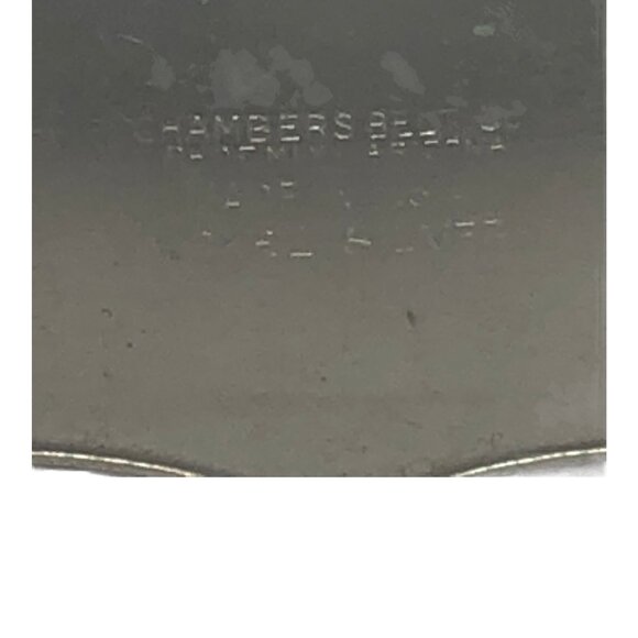 Chambers Belt Co. Buckle Silver Goldtone Square Dancing Couple Man Woman Vintage - Picture 3 of 4